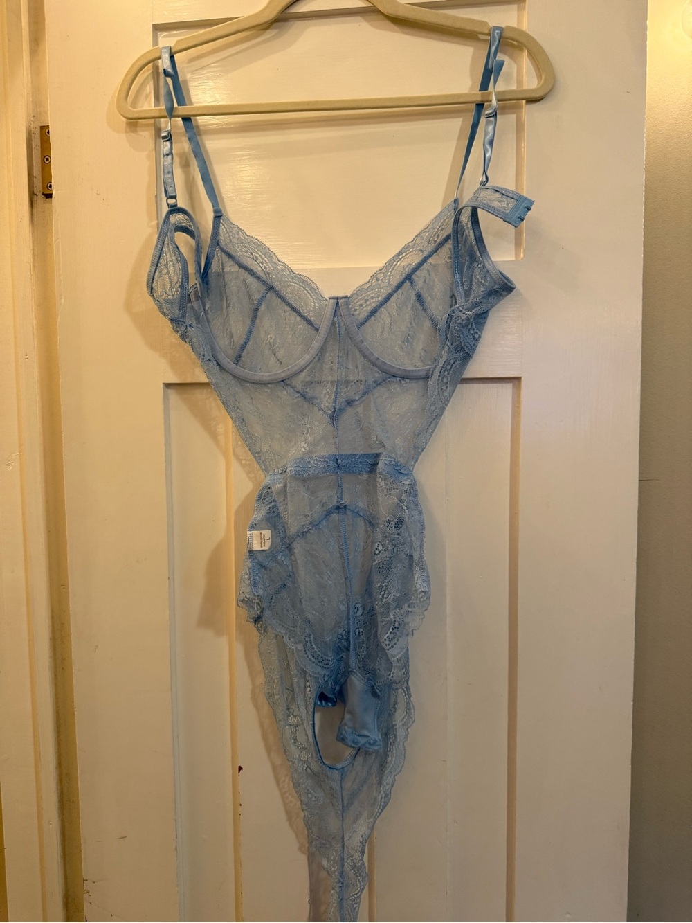 Blue Lace Bodysuit Lingerie never worn